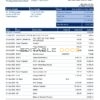 United Kingdom Royal Bank of Scotland (RBS) bank statement, Word and PDF template