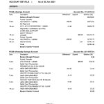 Singapore DBS bank proof of address statement template in Excel and PDF format, 4 pages