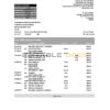 Singapore HSBC bank statement template in .xls and .pdf file format