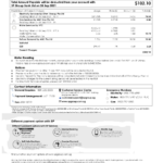 Singapore SP Group utility bill template in Word and PDF format (2 pages)