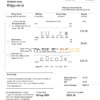 Singapore SP Group utility bill template in Word and PDF format (2 pages)