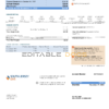 USA New Jersey South Jersey Gas utility bill template in Word and PDF format