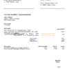 Latvia Renfe utility bill template in Word and PDF format