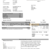Spain Vodafone telecommunications utility bill template in Word and PDF format