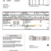 Switzerland Repower AG utility bill template, fully editable in Word and PDF format