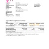 Hungary Magyartel utility bill template in Word and PDF format, fully editable