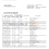 Togo Ecobank Bank statement template in Word and PDF format