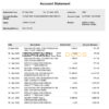 UAE Dubai NBD bank statement Word and PDF template, version 2