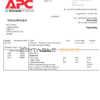 United Kingdom APC electricity utility bill template in Word and PDF format