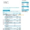 United Kingdom Barclays bank statement, Word and PDF template, 4 pages, version 2