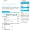United Kingdom Barclays bank account statement template in Word and PDF format, version 1