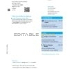 United Kingdom Barclays bank statement template in .xls and .pdf format, version 2