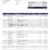 United Kingdom NatWest bank statement, Word and PDF template, 2 pages, version 2
