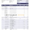 United Kingdom Natwest bank statement template in Word and PDF format (2 pages)