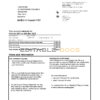 United Kingdom NatWest bank account statement template in Excel and PDF format, 2 pages