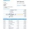United Kingdom Revolut bank statement template in Word and PDF format (3 pages)