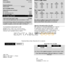 USA Maryland BGE gas and electric utility bill template in Word and PDF format