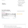 USA Bank of America bank statement template in Word and PDF format (4 pages), version 3