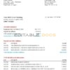 USA Bank of America bank statement template in Word and PDF format, version 4