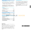 USA COX digital cable television utility bill, Word and PDF template, 2 pages