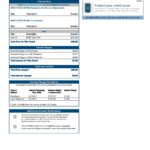 USA Capital One bank statement template in Word and PDF format (2 pages) version 3