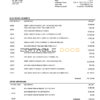 USA Fifth Third Bank statement, Word and PDF template, 2 pages
