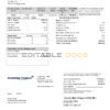 USA Florida Public Utilities utility bill template in Word and PDF format