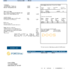 Canada British Columbia FortisBC utility bill template in Word and PDF format