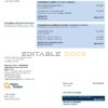 Canada Hydro-Québec utility bill template in .doc and .pdf format