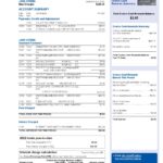 USA Costco Anywhere Visa Card by Citi bank statement, Word and PDF template, 4 pages