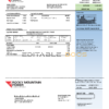 USA Utah Rocky Mountain Power electricity utility bill template in Word and PDF format