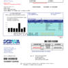 USA Pennsylvania SCBWA water utility bill template in Word and PDF format