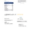 USA Spectrum utility bill template in Word and PDF format (.doc and .pdf)