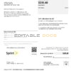USA Sprint (T-Mobile) utility bill template in Word and PDF format