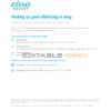 USA Texas Cirro Energy utility bill template in Word and PDF format (3 pages)