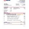 USA Bancorp bank statement easy to fill template in .xls and .pdf file format