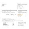 USA Wells Fargo Bank Simple Business Checking bank statement, Word and PDF template, 4 pages