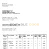 Ukraine Monobank bank statement, Word and PDF template, 3 pages