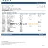 Ukraine Ukreximbank Bank statement template, Word and PDF format (.doc and .pdf)