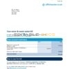 United Kingdom Affinity Water utility bill template in Word and PDF format