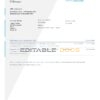 United Kingdom Wise bank statement template in Word and PDF format