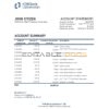 Uzbekistan KDB bank statement, Excel and PDF format