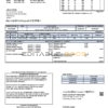 Vietnam Fuji Electric Vietnam Co. utility bill template in Word format