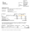 Germany Wavwasser utility bill template in Word and PDF format