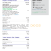 USA Philadelphia Xfinity utility bill Word and PDF template, 4 pages