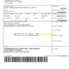 Brazil Bradesco bank proof of address statement template in Word and PDF format