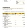 Australia Commonwealth bank statement template in Word and PDF format (3 pages), version 2