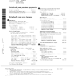 Canada Epcor electricity utility bill template in Word and PDF format, 3 pages