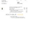 France Orange utility bill template in Word and PDF format