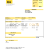 Italy Gas utility bill template in .doc and .pdf format, fully editable